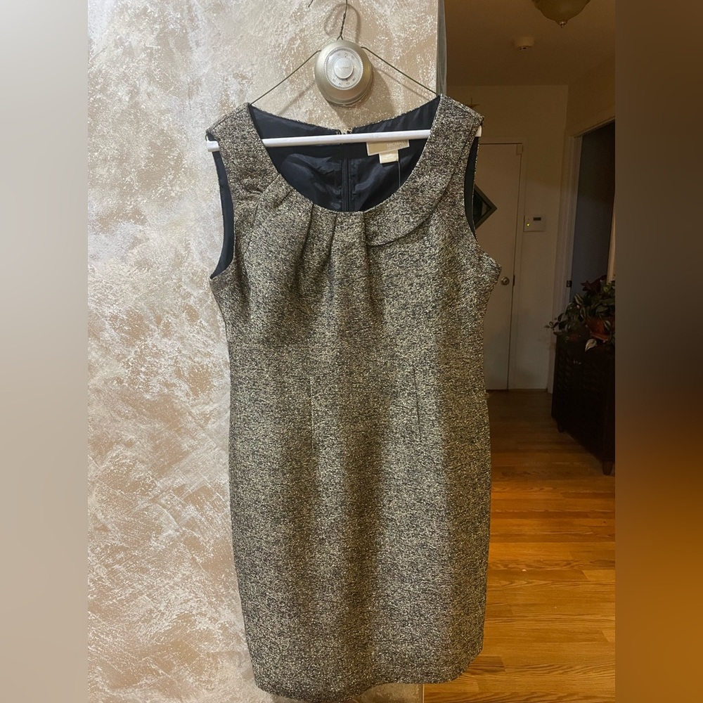 NWT MICHAEL KORS GOLD SHIMMER DRESS
